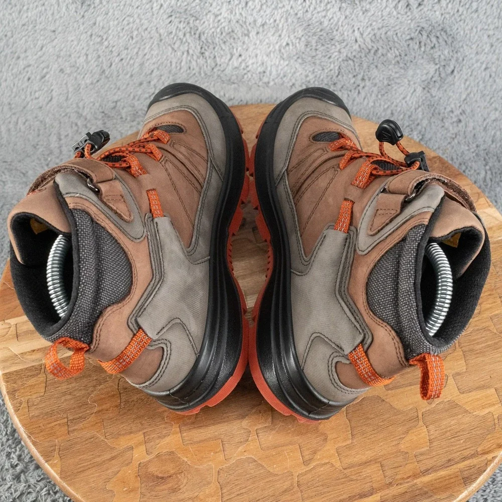 KEEN Z9519‎ Kids Brown Youth Redwood Mid WP Boot Size US 4 EU 36